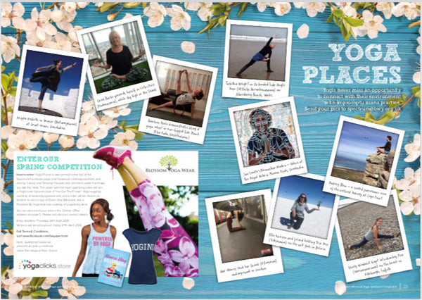 British Wheel of Yoga Spectrum Magazine Featuring Blossom Yoga Wear