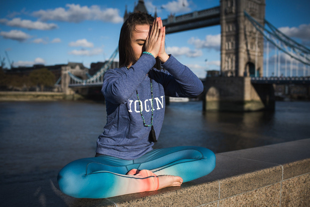 yoga slogan jumper