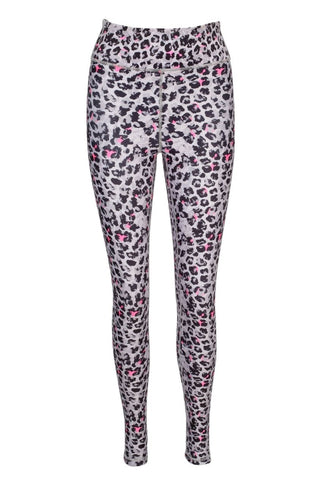 Soft Pink Leopard Leggings Big Cat Pattern Women Activewear Animal Print  Gym Apparel Fitness Clothing Sportswear Stretch Yoga Pants 