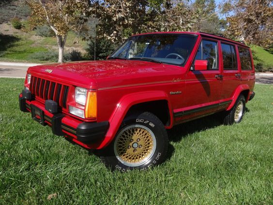 Red Jeep XJ