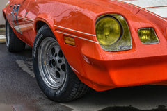 1973 Orange Camaro Front Angle View