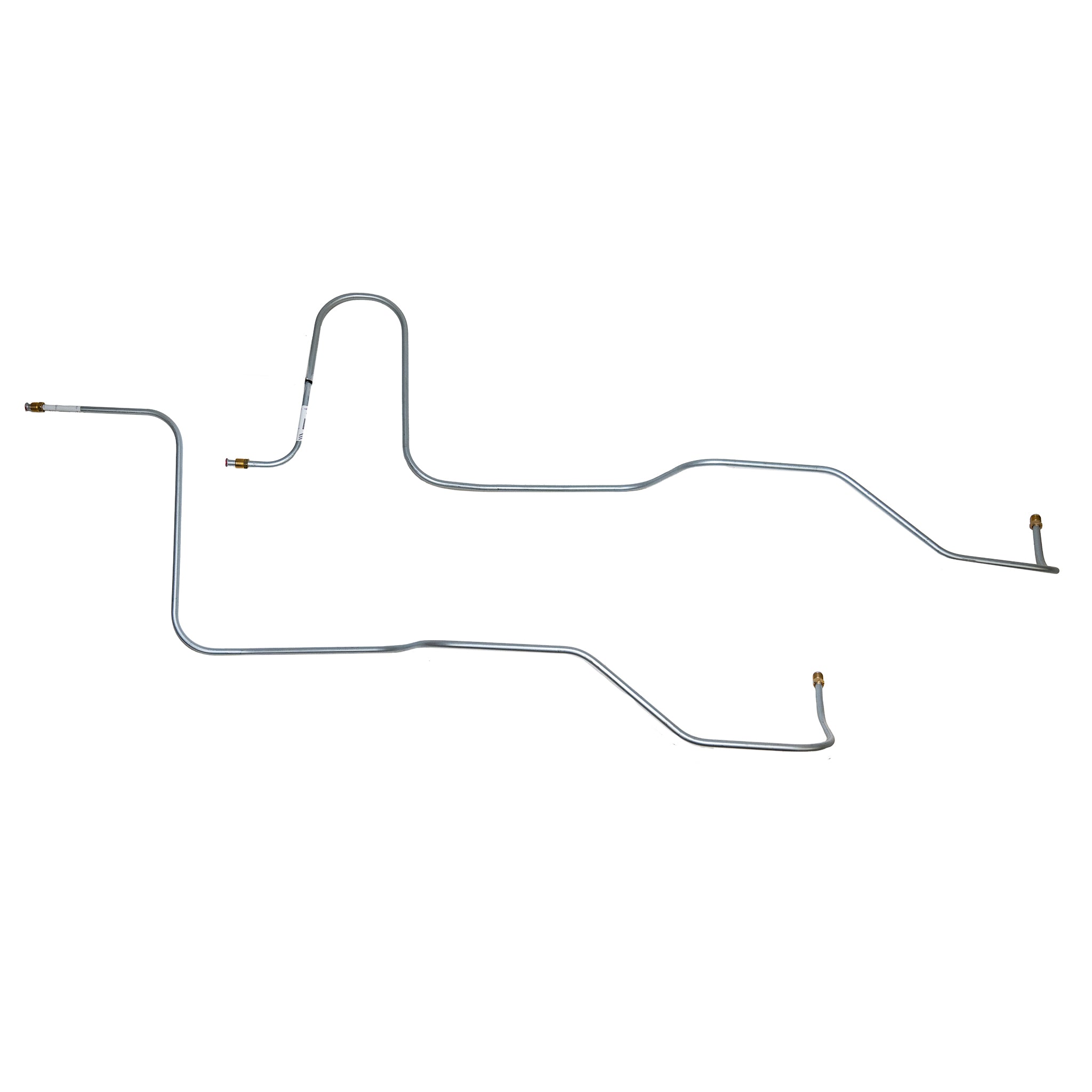 68-72 Chevy Chevelle, Malibu, El Camino; w/ Powerglide, 2pc Transmission Cooler Line Set; Steel