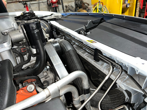 2015 Dodge Challenger Hellcat Crossover with stainless steel brake lines.