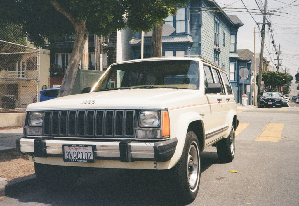 White XJ Jeep