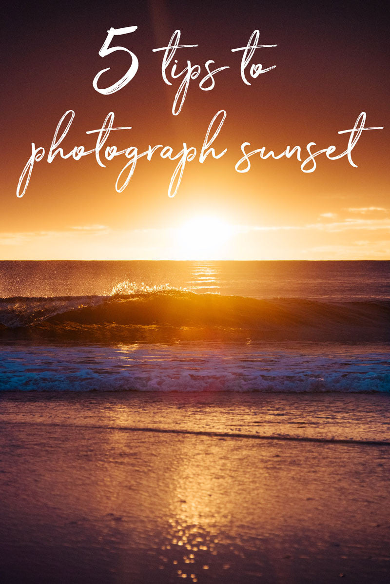 5 Tips to photograph sunset by Samba to the Sea.