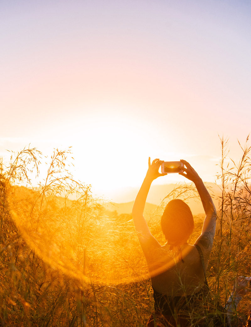 Gorgeous sunrise over the mountains in Costa Rica. Photographed by Kristen M. Brown, Samba to the Sea for The Sunset Shop.