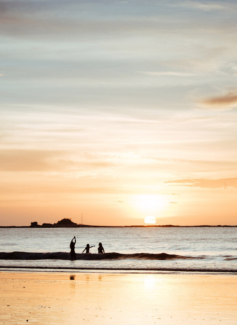 Sunset over the Pacific Ocean in Tamarindo Costa Rica. Photographed by Kristen M. Brown Samba to the Sea.