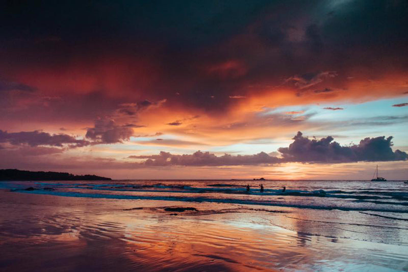 Gorgeous sunset in Costa Rica. Photographed by Kristen M. Brown, Samba to the Sea for The Sunset Shop.