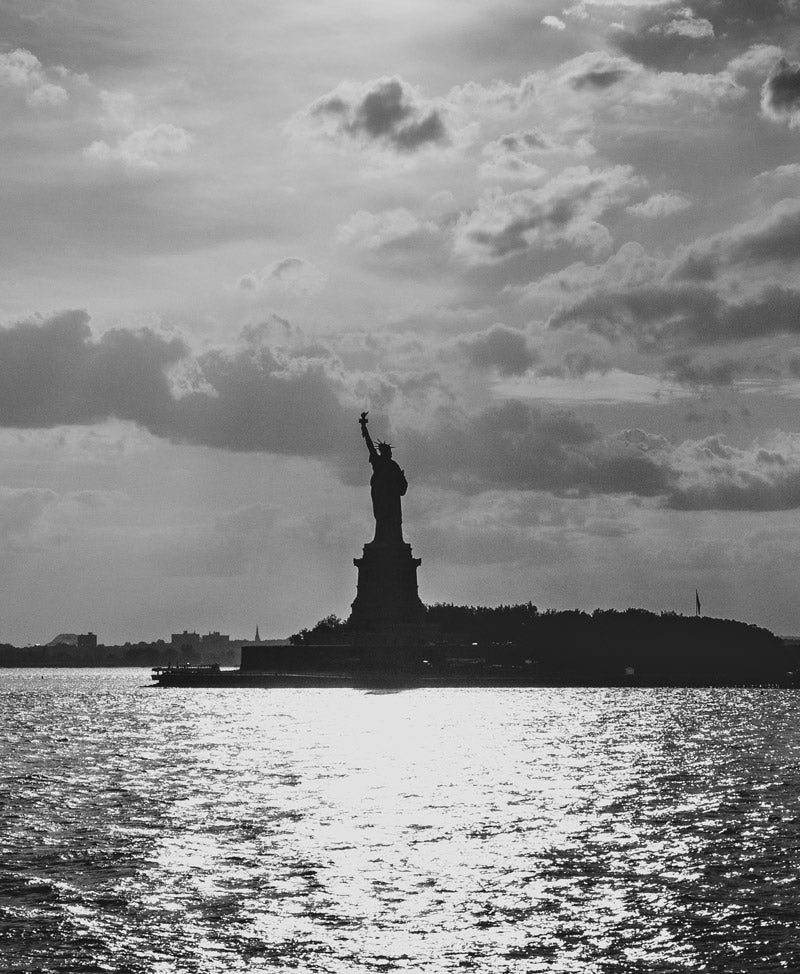 Statue of Liberty in New York Harbor. Photographed by Kristen M. Brown, Samba to the Sea for The Sunset Shop.