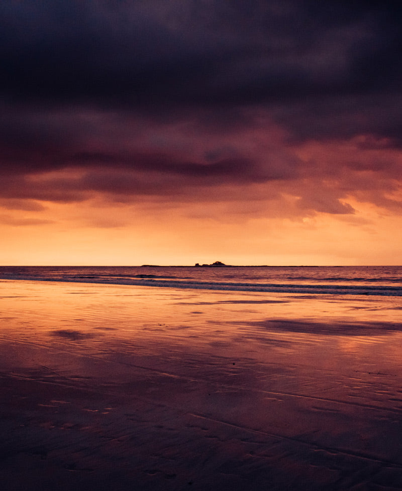 Dramatic rainy season sunset in Costa Rica. Photographed by Kristen M. Brown, Samba to the Sea for The Sunset Shop.