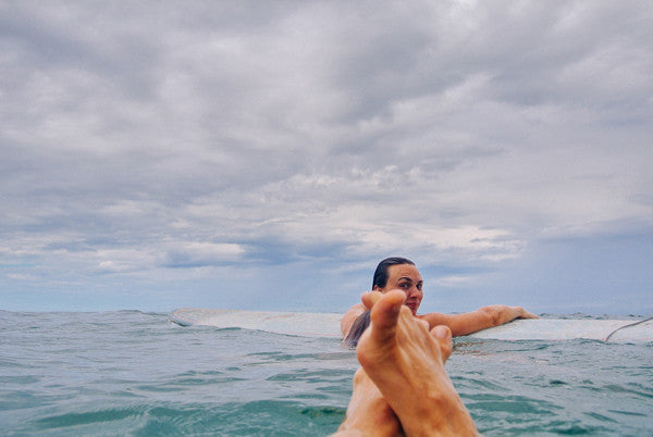 Floating in the ocean in Tamarindo, Costa Rica. Photographed by Kristen M. Brown, Samba to the Sea.