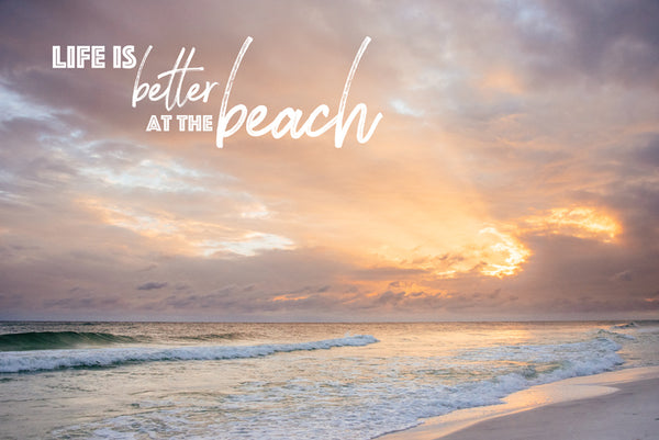 Ongebruikt Life is Better at the Beach || Beach Wanderlust Print - The Sunset YN-37