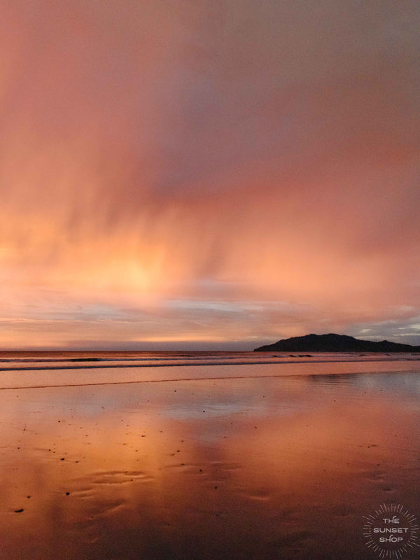 Gorgeous sunset at the beach in Tamarindo Costa Rica over the Pacific Ocean. Photographed by Kristen M. Brown of Samba to the Sea for The Sunset Shop.