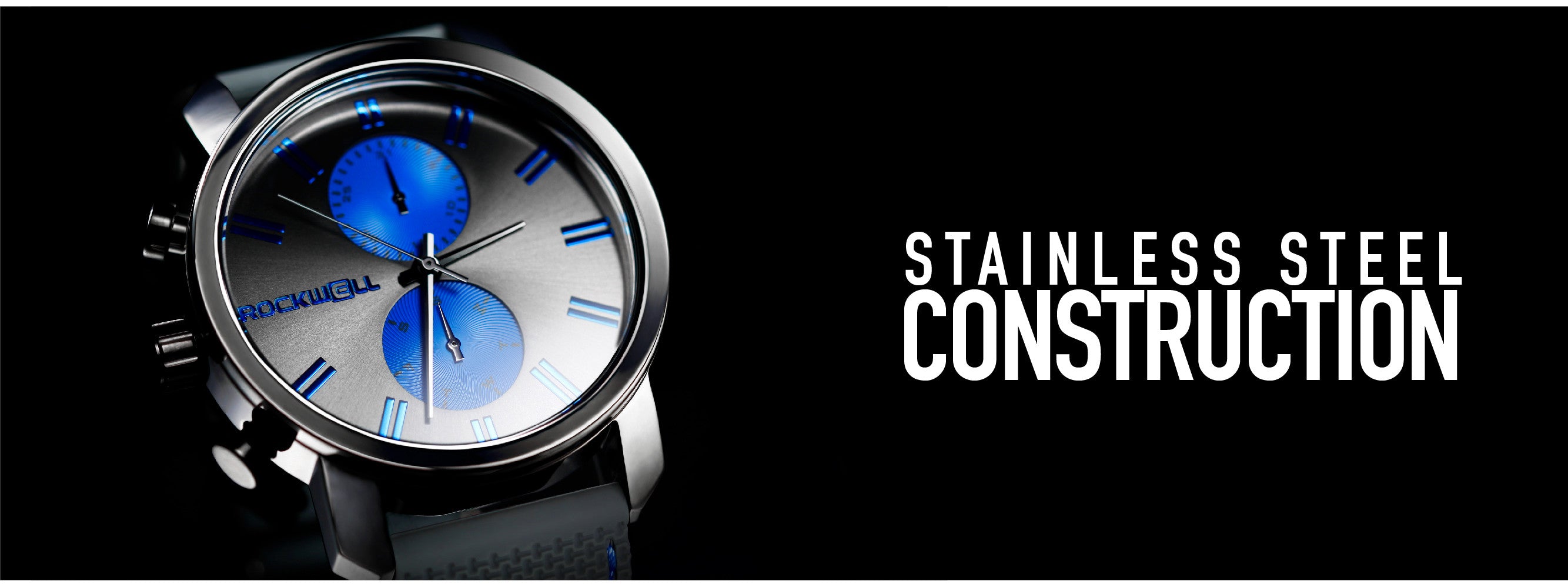 stainless steel construction on the apollo watch