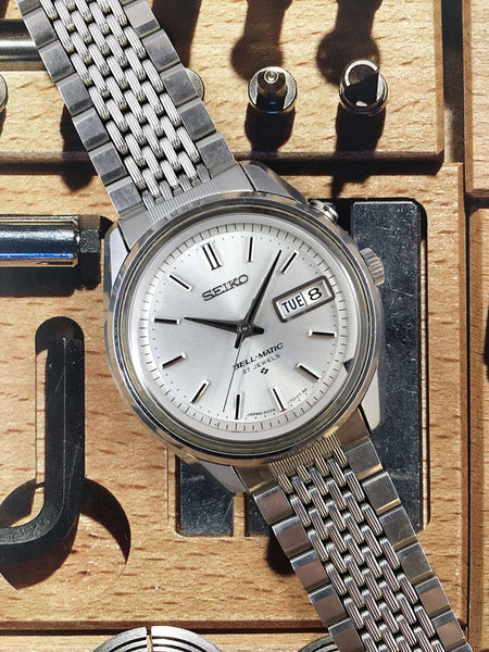  – 1968 seiko bell-matic alarm ref. 4006-7010 day-date  automatic watch