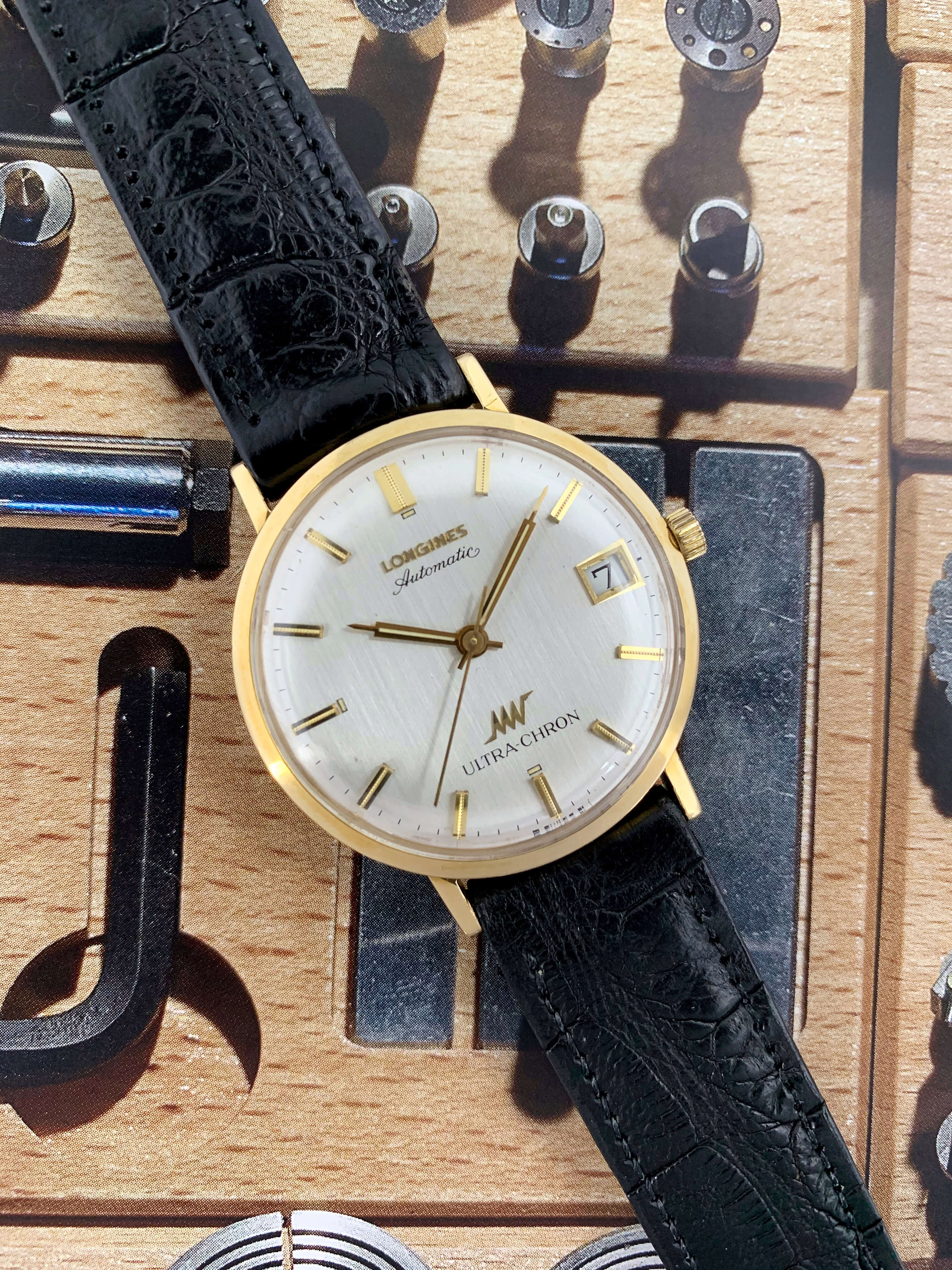 1967 longines ultrachron highbeat automatic calendar