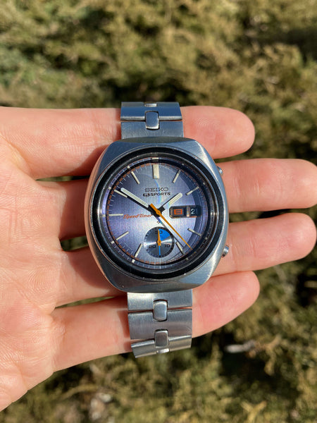  – 1972 seiko 5 sports speed-timer chronograph automatic  watch 6139-8002