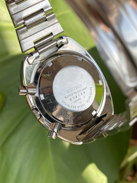  – 1976 seiko 'pogue' automatic chronograph watch 6139-6005  (blue dial)