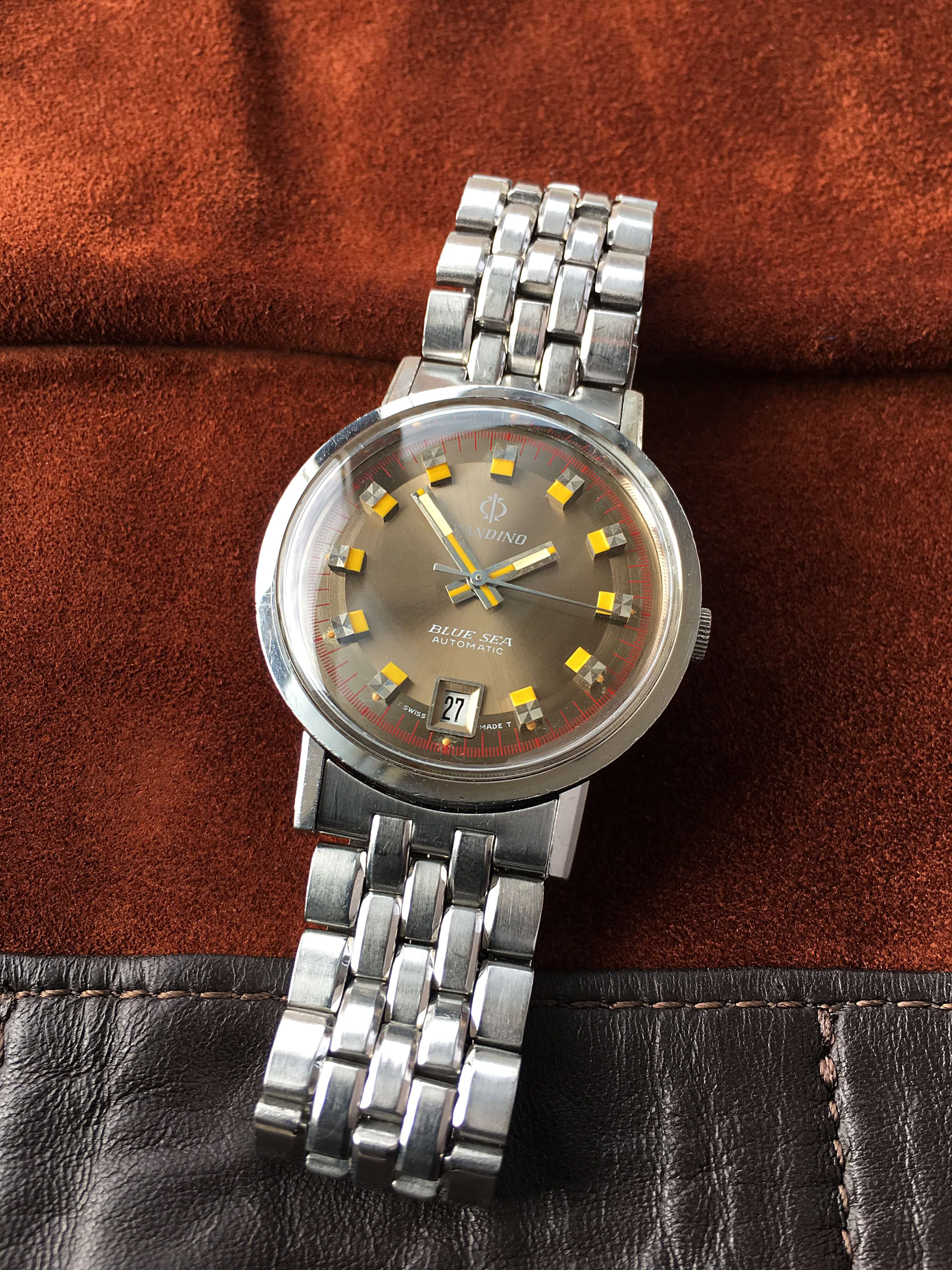 watchsteez.com – 1960s candino blue sea diver automatic watch ref ...