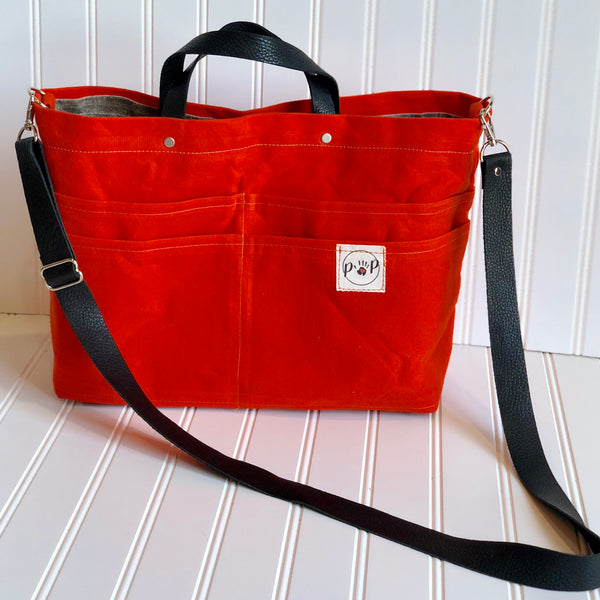 orange company purse