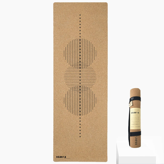 Moon Phases Cork Yoga Mat