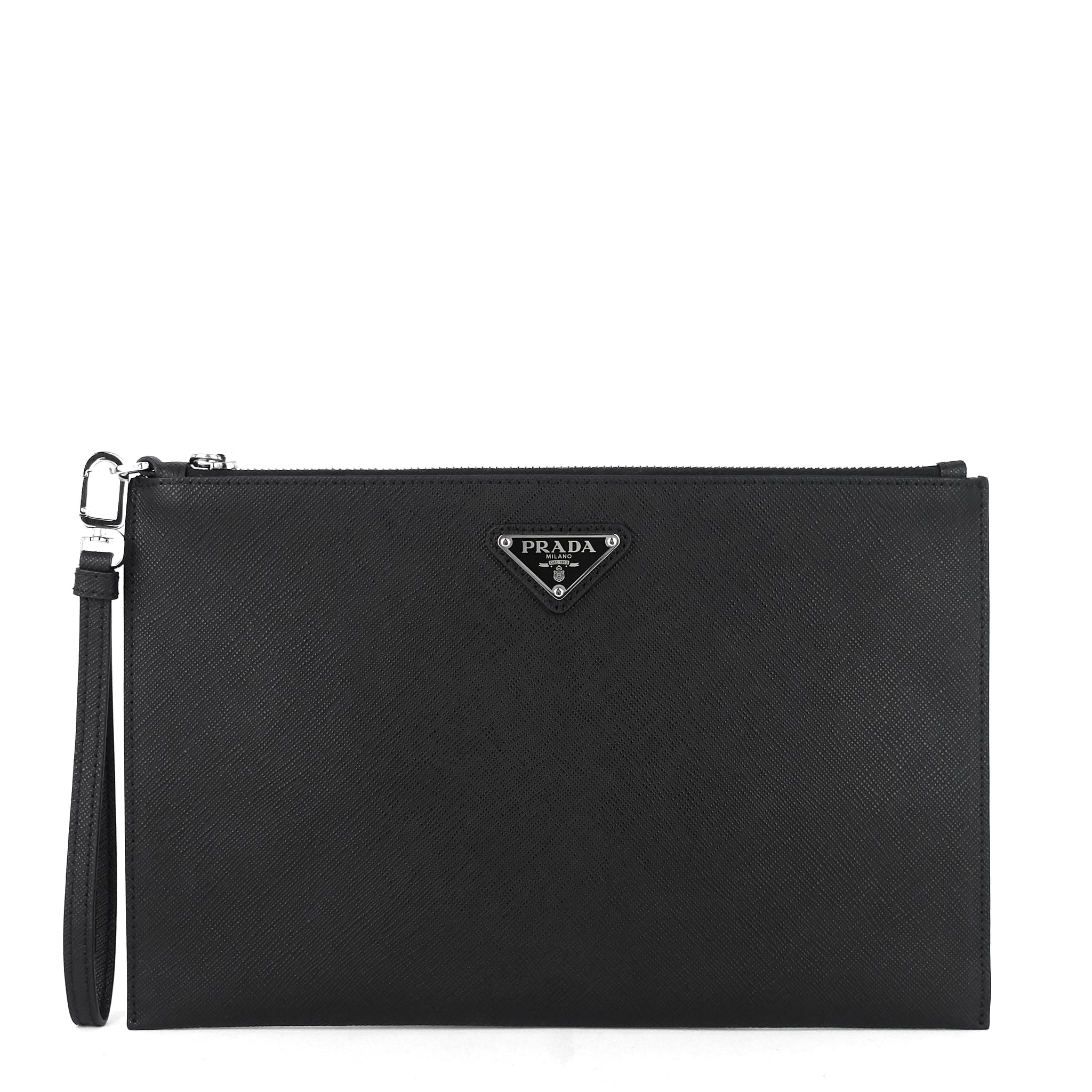 Prada Saffiano Leather Wristlet Clutch Bag – Poshbag Boutique