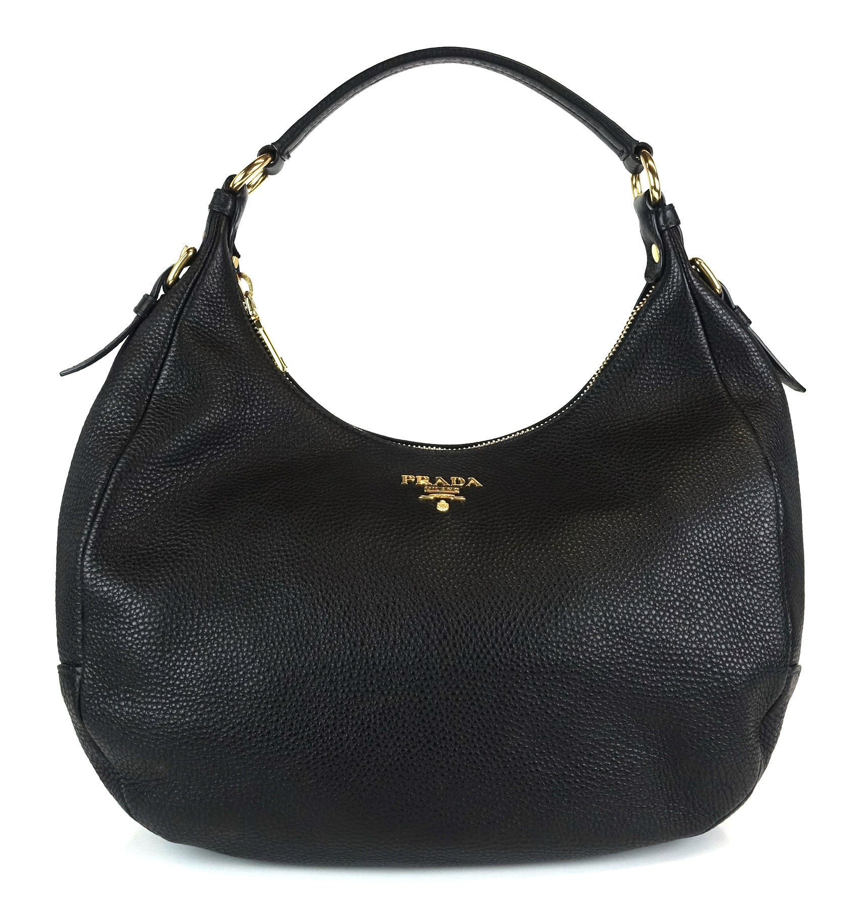 Prada Vitello Daino Leather Medium Hobo Bag – Poshbag Boutique