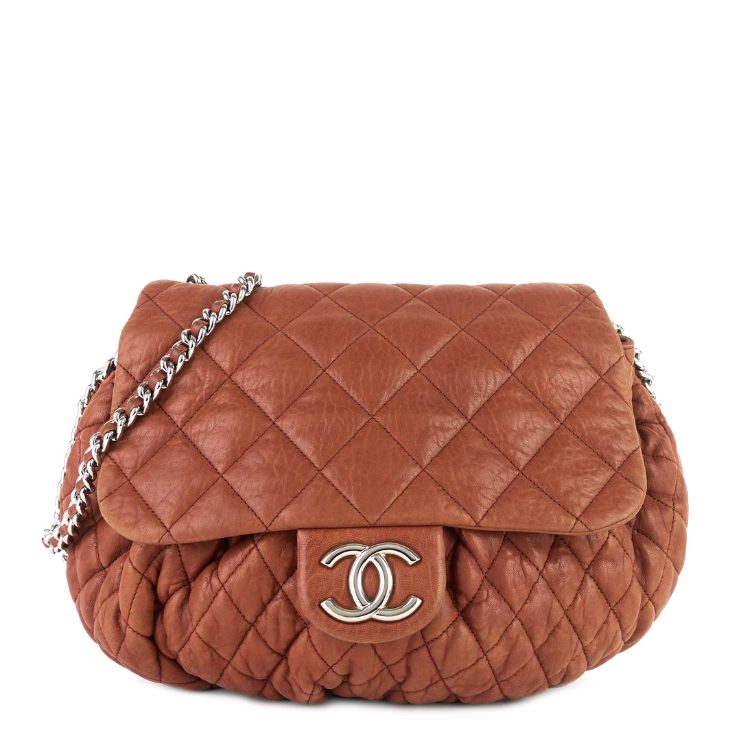 Chanel Luxe Ligne Accordion Flap Bag - Silver Shoulder Bags, Handbags -  CHA836870