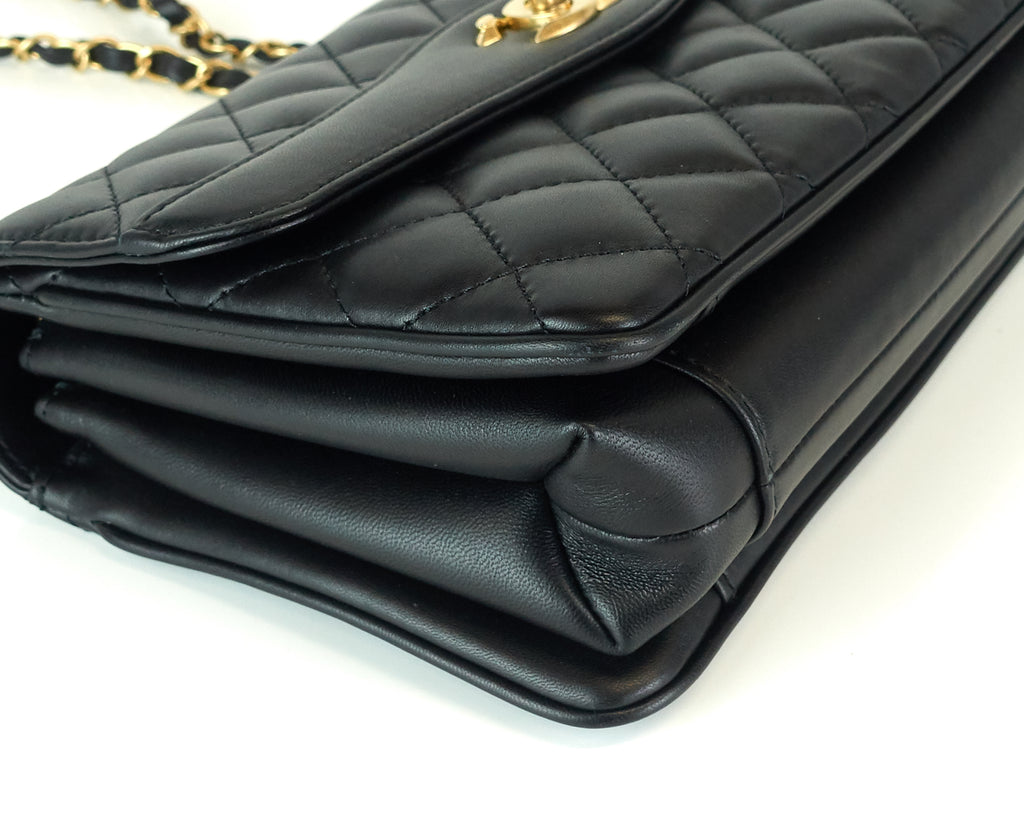 Chanel Coco Leather Medium Vintage Flap Bag – Poshbag Boutique