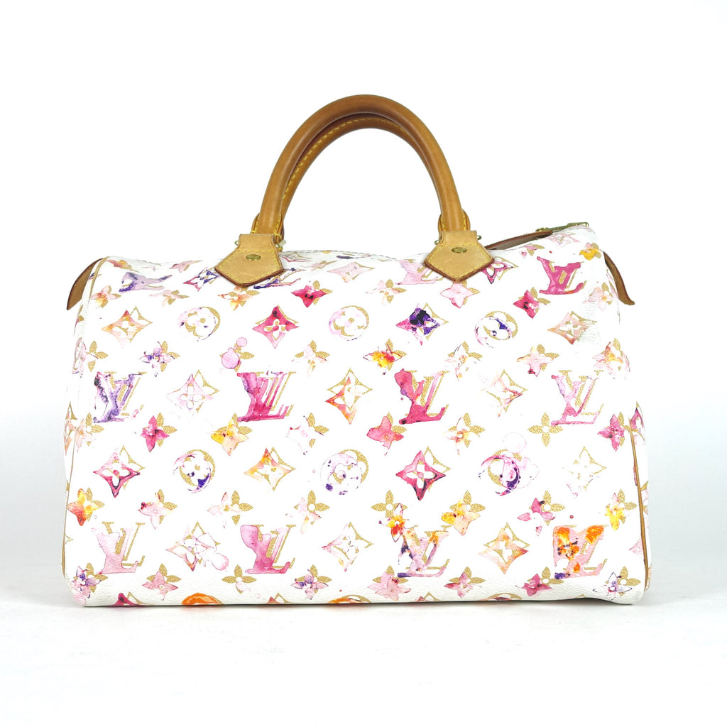 Opulent Habits  Louis Vuitton Aquarelle Watercolor Speedy in White 35 and  Marron 35: Comparison 