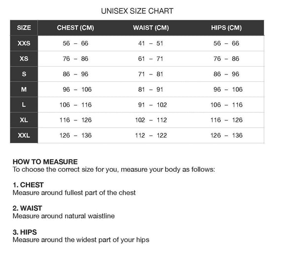 Size Chart - Happy Cloud Clothing