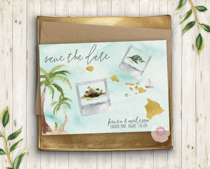 Wanderlust Destination Wedding Save The Date Invite Invitation