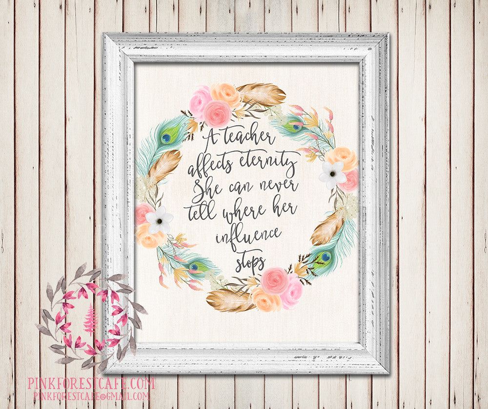 a-teacher-affects-eternity-quote-daycare-childcare-provider-gift-boho