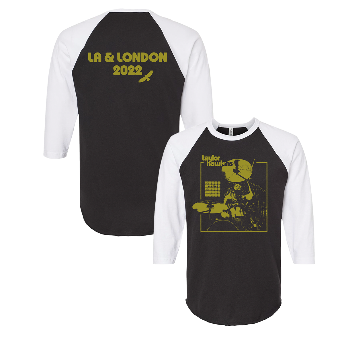 Taylor Hawkins Tribute Concert Raglan - Taylor Hawkins Store product image