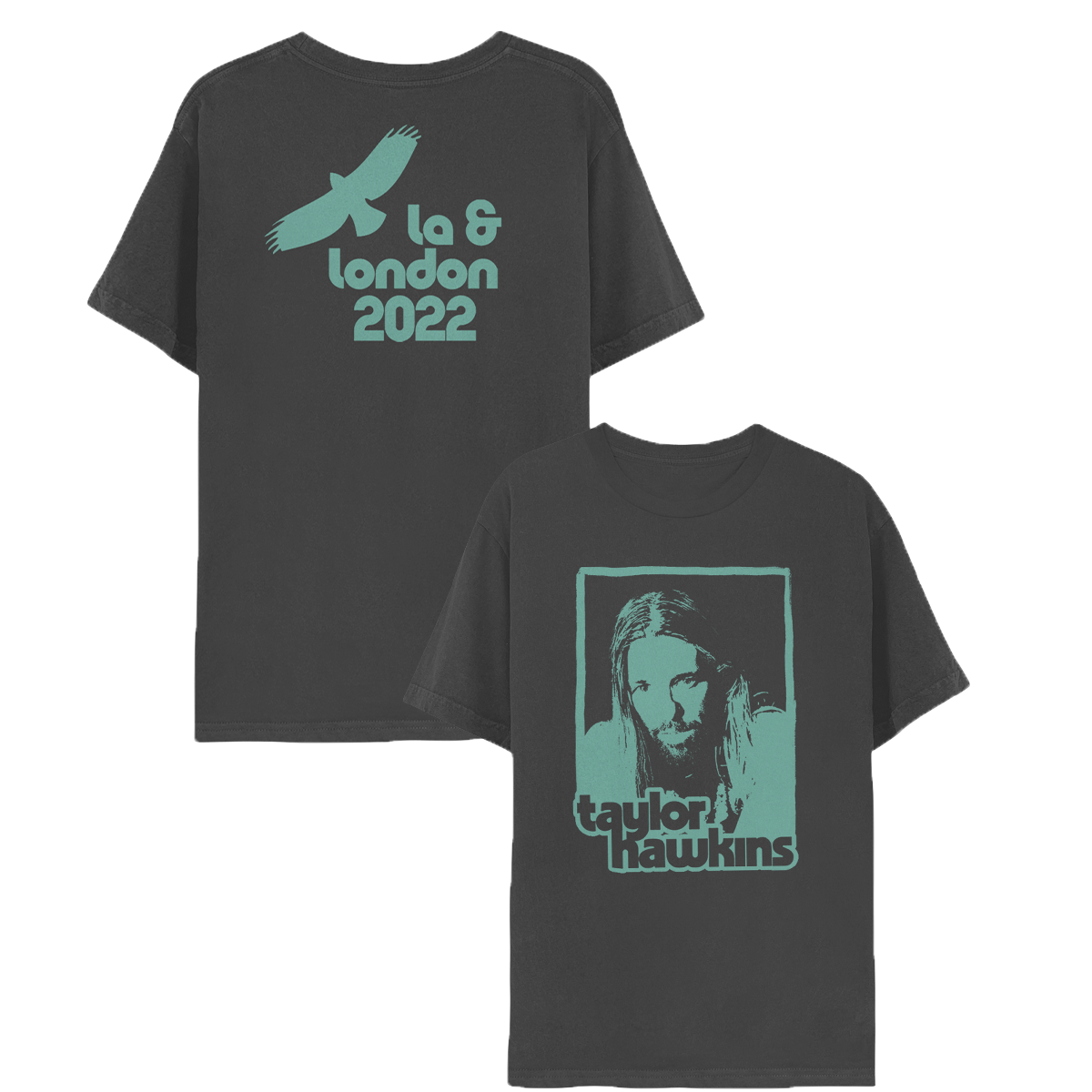 Taylor Hawkins Tribute Concert Tee - Charcoal - Taylor Hawkins Store product image