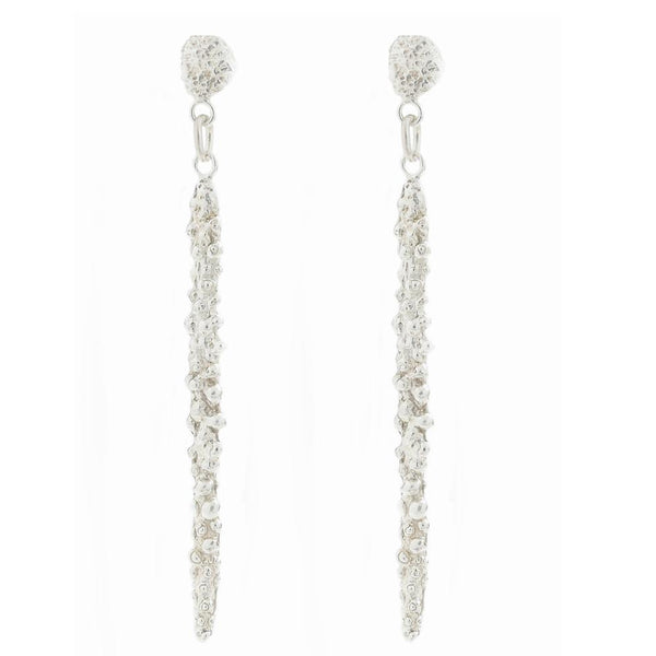 Modern Sterling Silver Statement Earrings