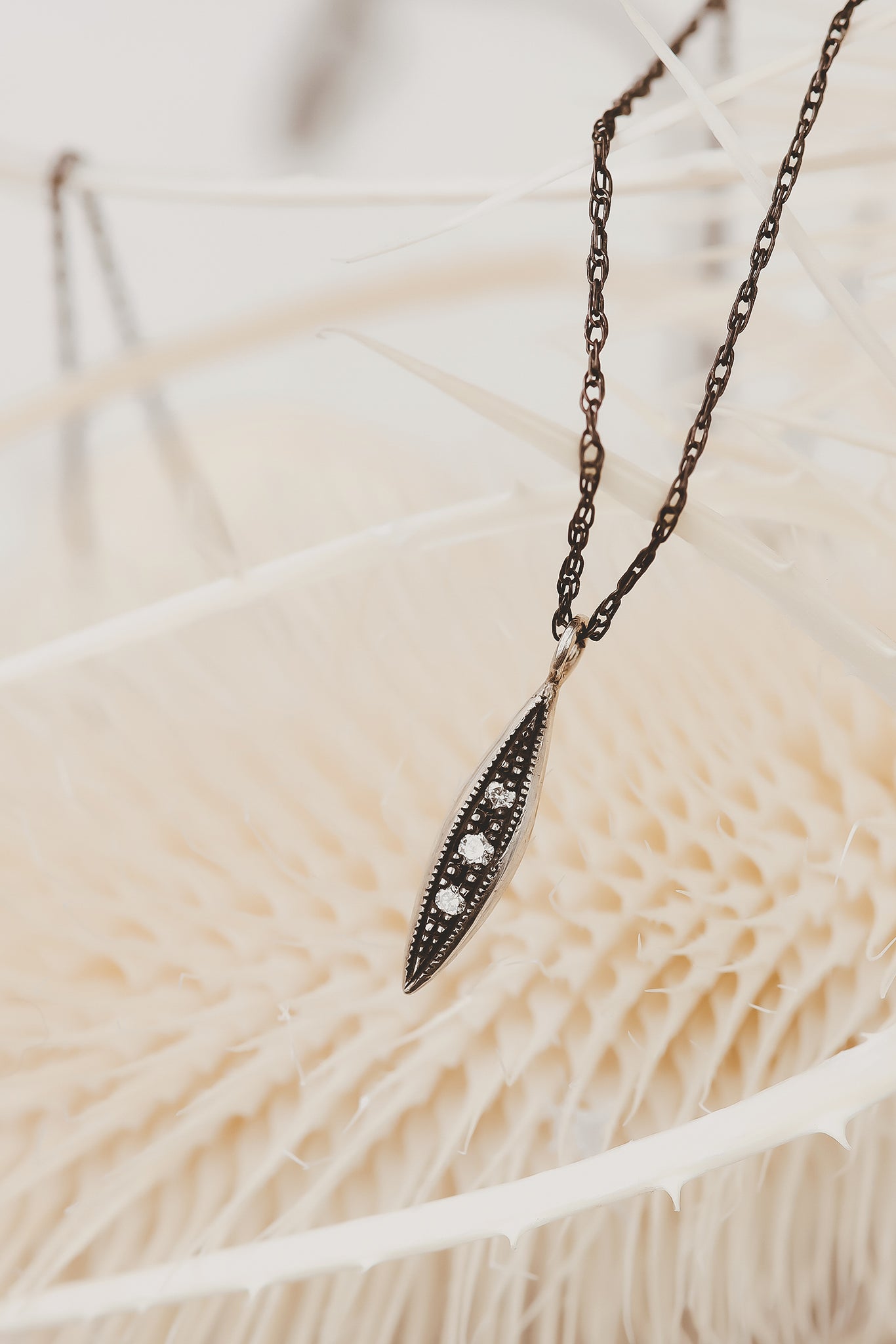 sterling-silver-modern-diamond-necklace-oxidized-silver-chain-edgy-silver-jewelry