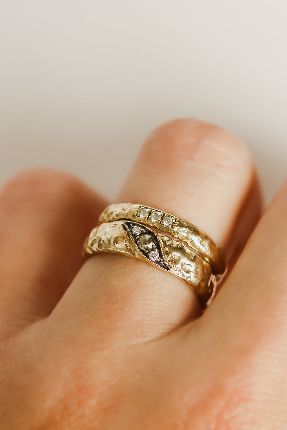 Wide Anniversary Wedding Diamond Band Ring in White Gold. | Serge