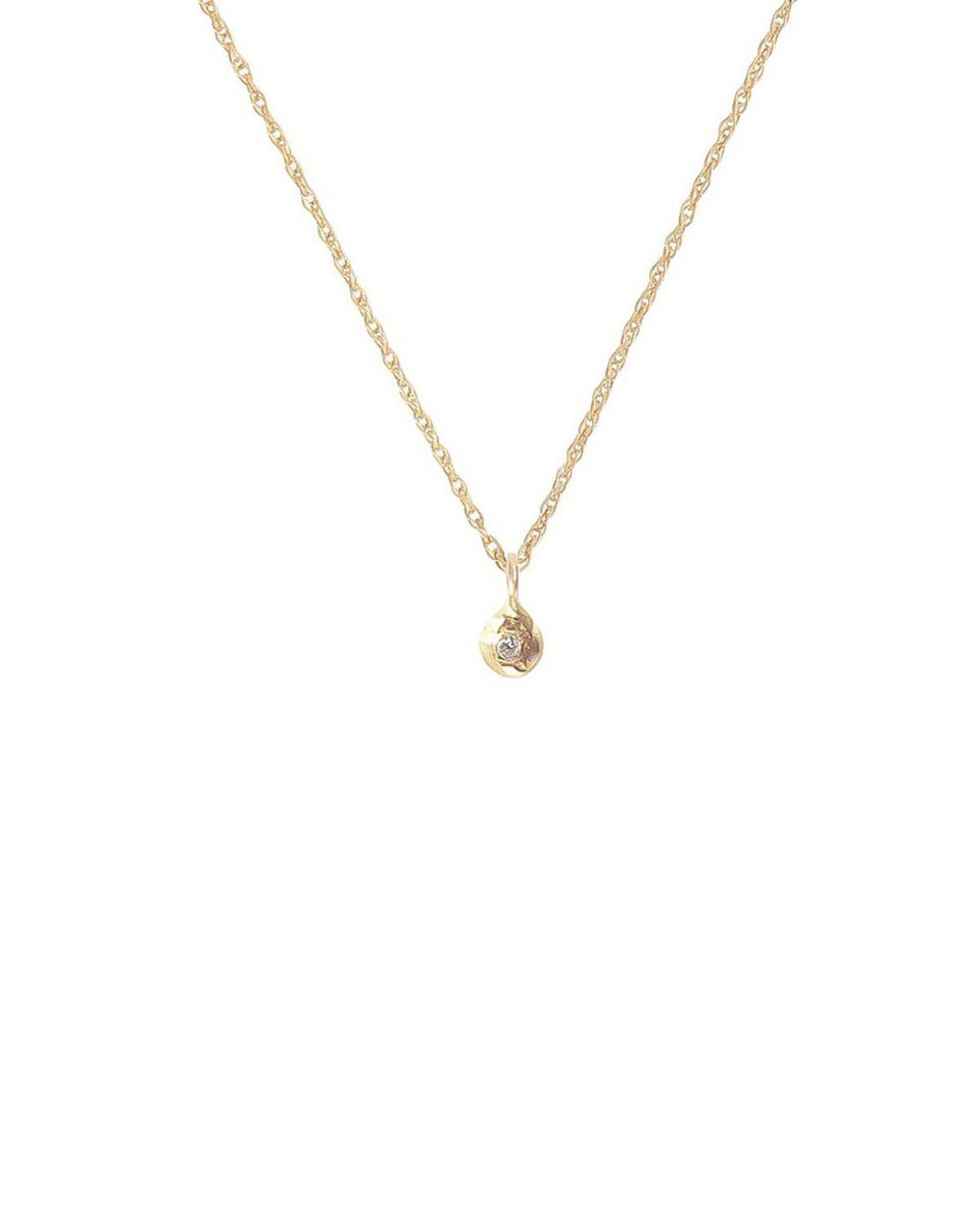 Solid Gold Diamond Necklace – Lacee Alexandra