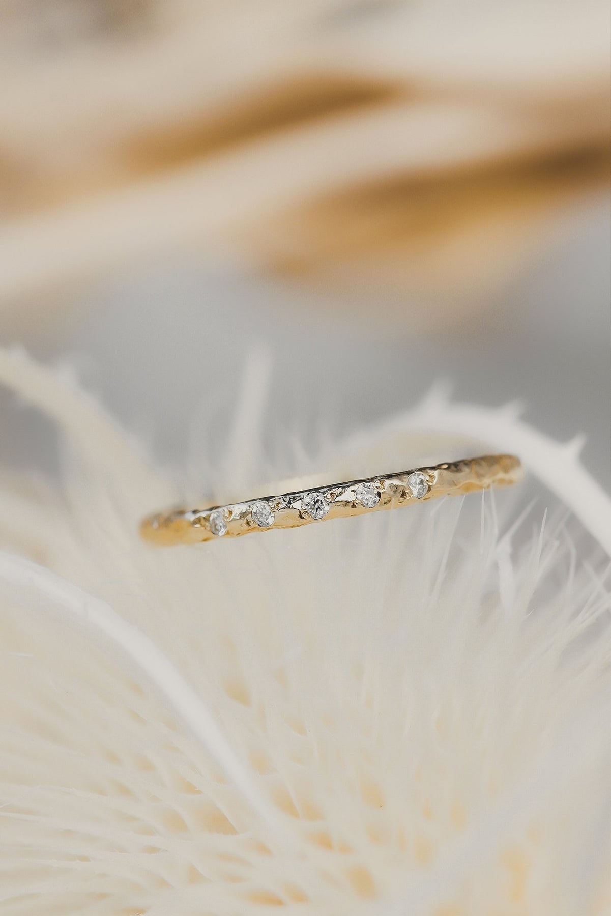 Solid Gold Diamond Promise Ring – Lacee Alexandra