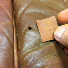 Leather hole repair