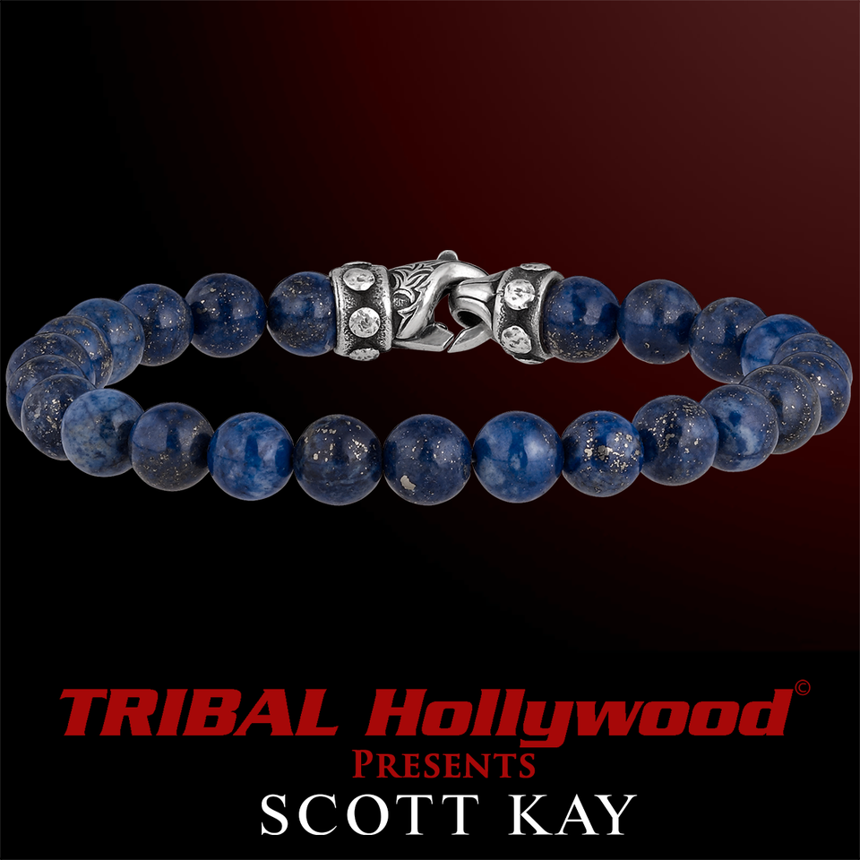 Scott Kay Mens LAPIS BEAD BRACELET | Tribal Hollywood