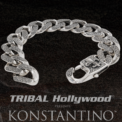 KING BRACELET : Bracelet Homme Perles d'Onyx et Tête de Lion