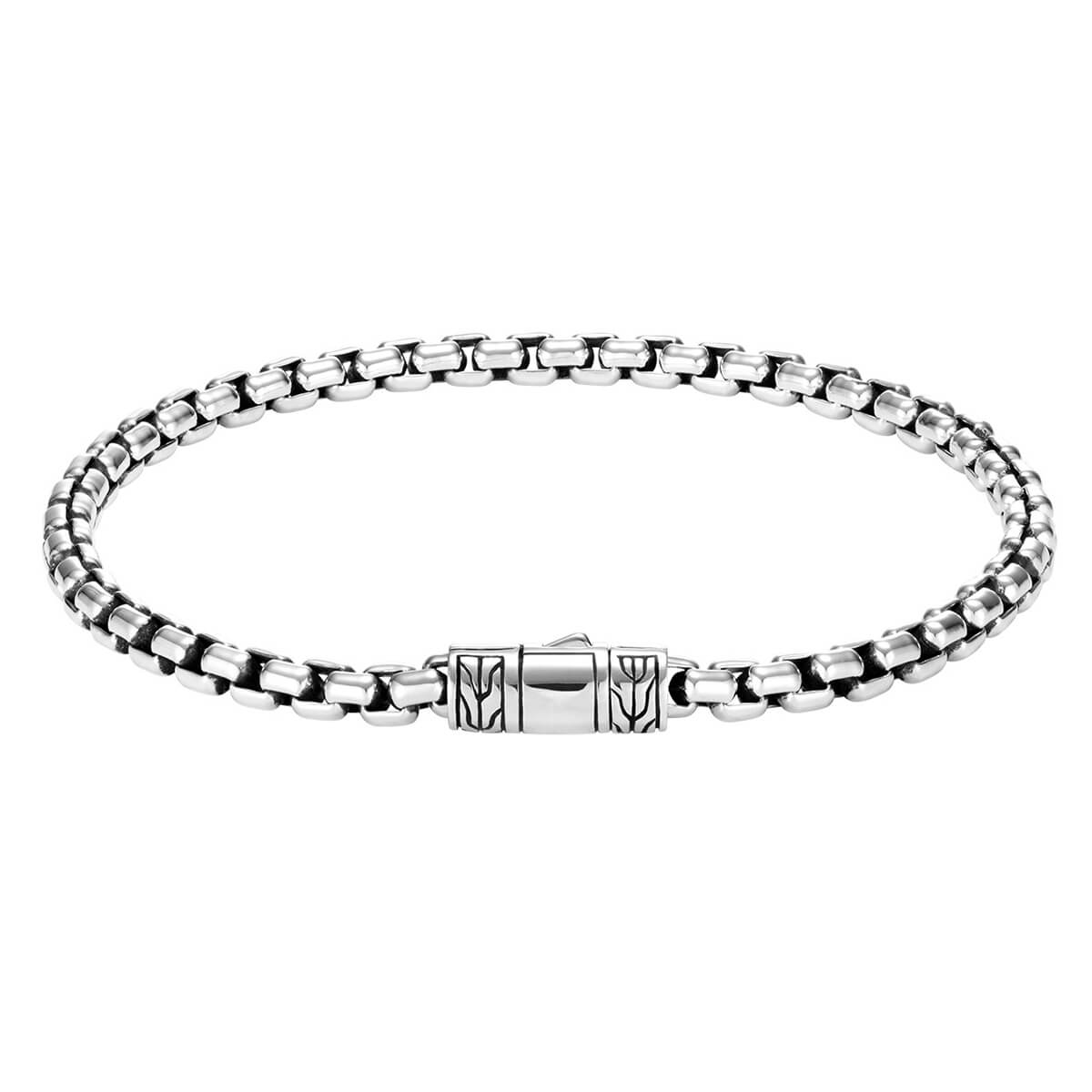 St. John Hook Bracelet, 6mm Sterling Silver / S (7)