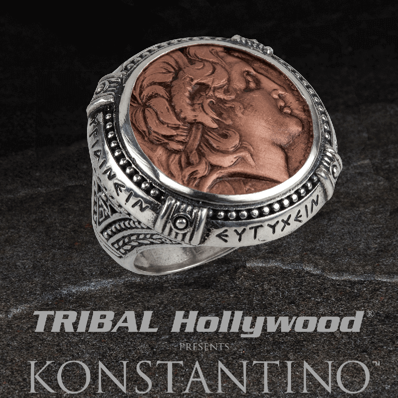 silver coin ring<br>