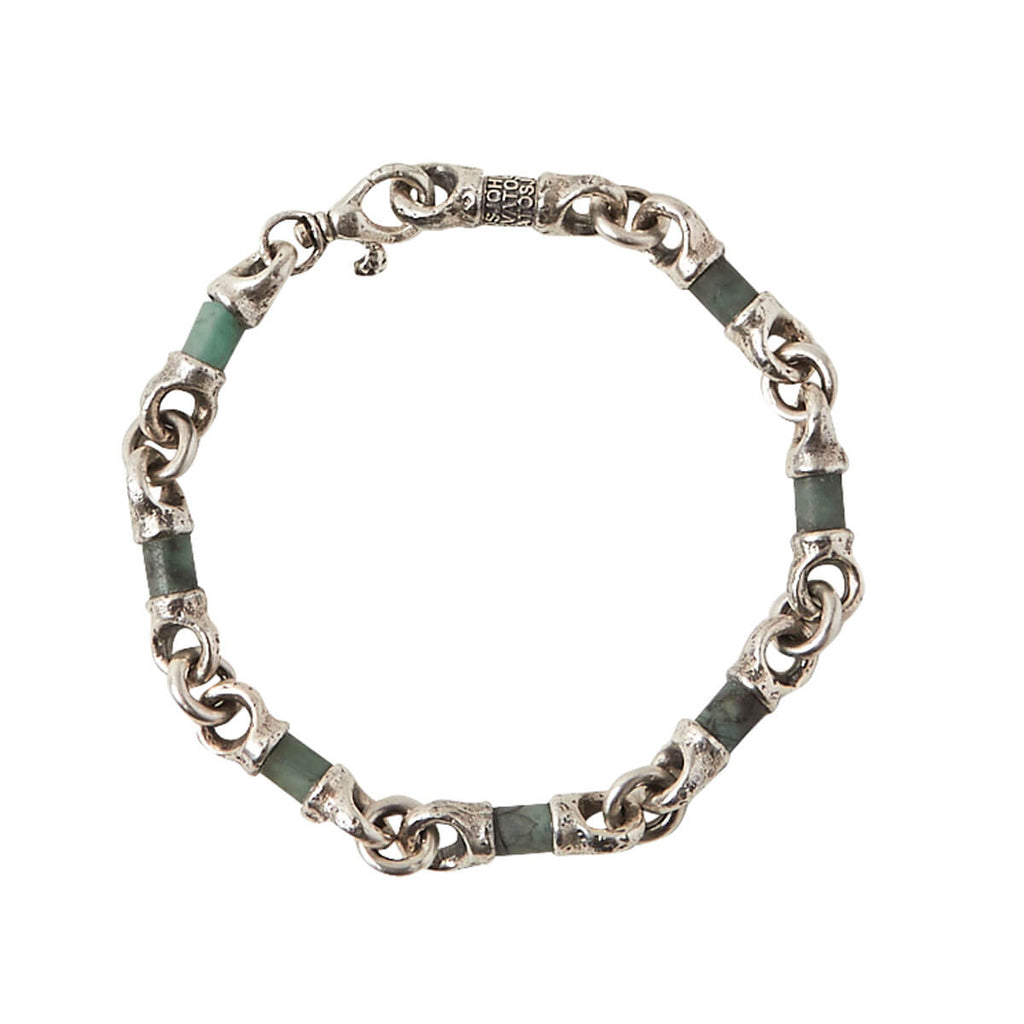 JV BAA825 SS EM917 John Varvatos Mens Bracelet Emerald Silver Link Hammered Tribal Hollywood 1024x1024 ?v=1578240883