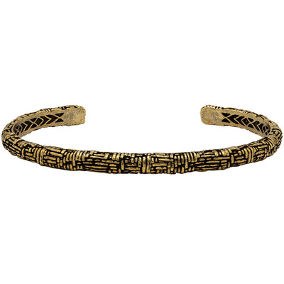 John Varvatos BRASS BYZANTINE CUFF Mens Bracelet