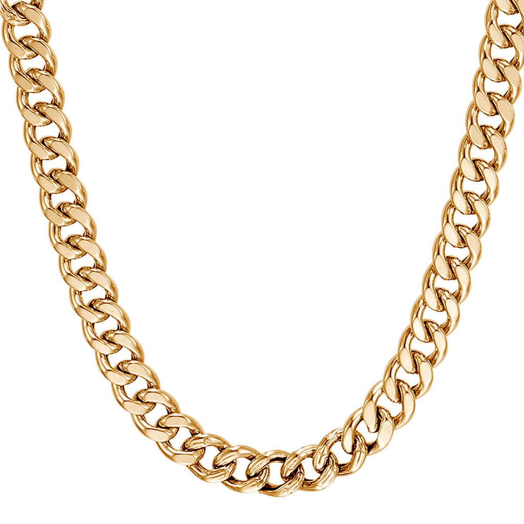 John Hardy Mens 18k Gold Curb Link Classic Chain Necklace