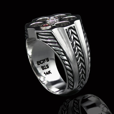 Men's Lucky 7 Dice Diamond Ring