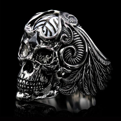 Ring NORDIC GOD OF WAR VIKING WARRIOR SKULL